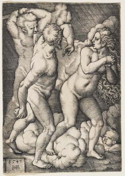 La Expulsión del Paraíso, 1543 de Hans Sebald Beham